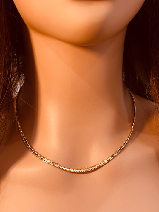 Gold Filled Woven Mesh Necklace | 2.8mm | 16–20 Inch