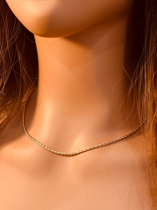 Gold Filled 1.5mm Rope Necklace | Classic Everyday Shine