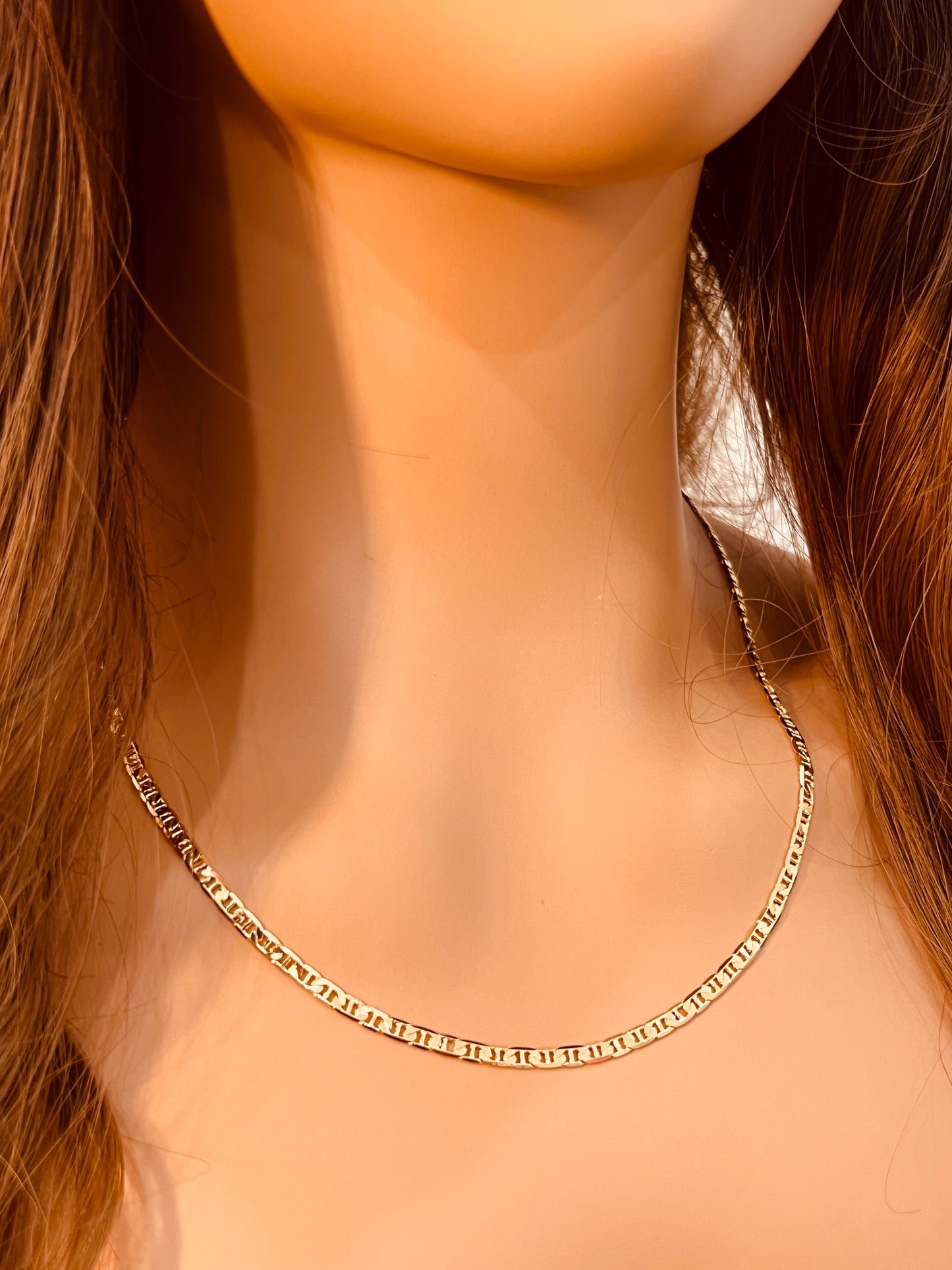 Gold Filled Mariner Necklace | 2.5mm Chain | 14–24"