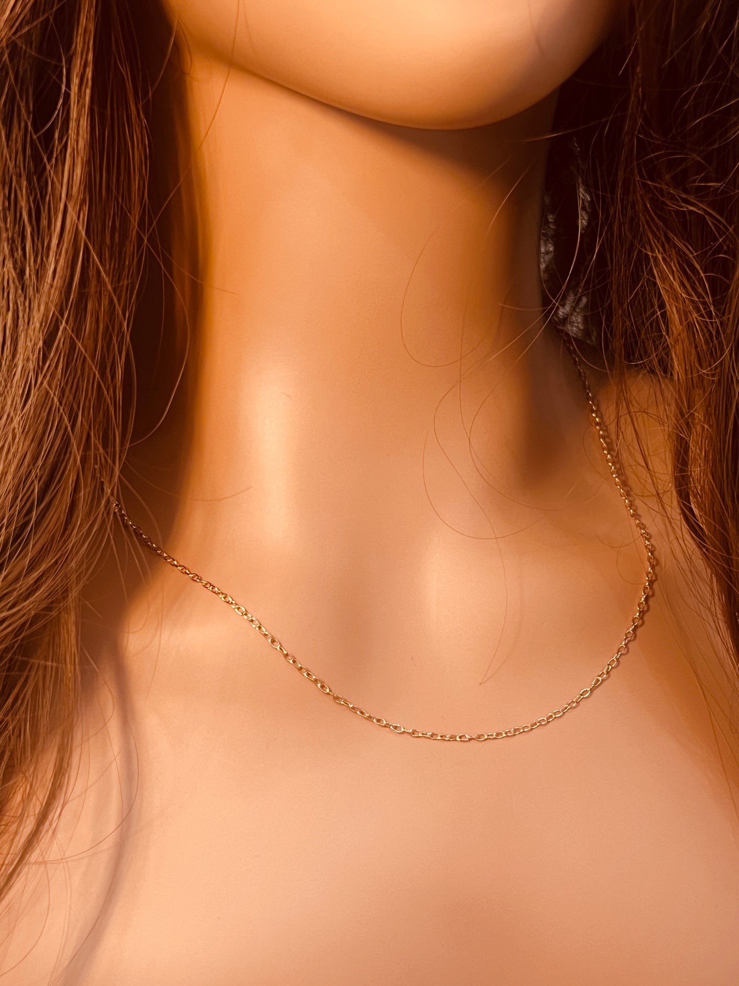 Gold Filled Cable Necklace | 1mm Chain | 16–20 Inch