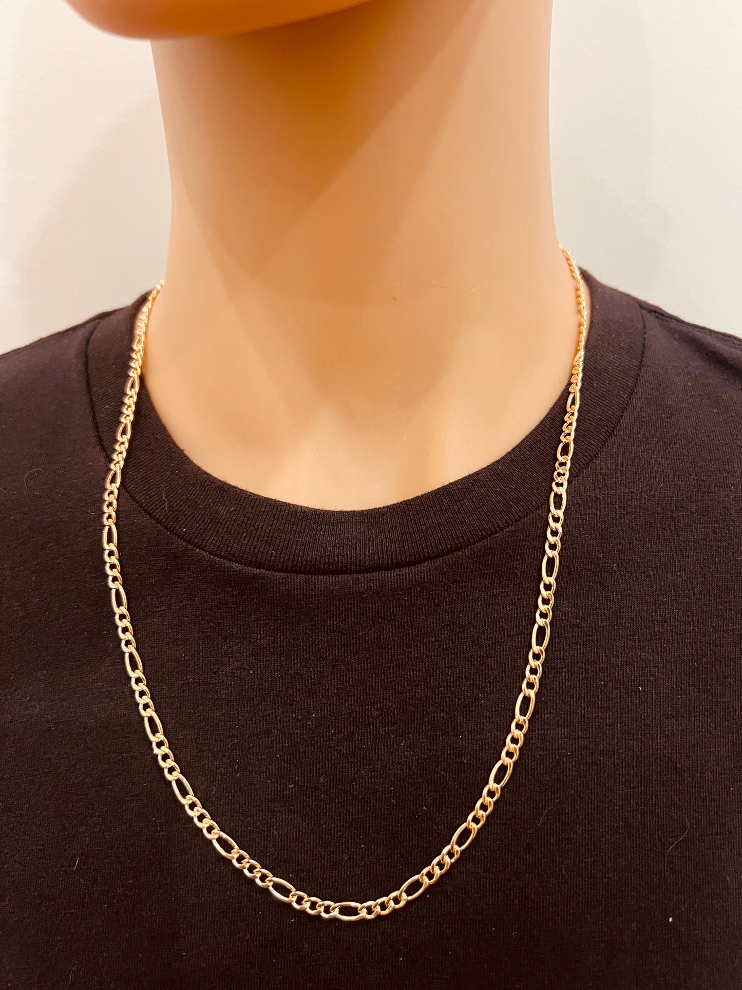 Gold Filled 4mm Figaro Chain | Bold Statement Necklace
