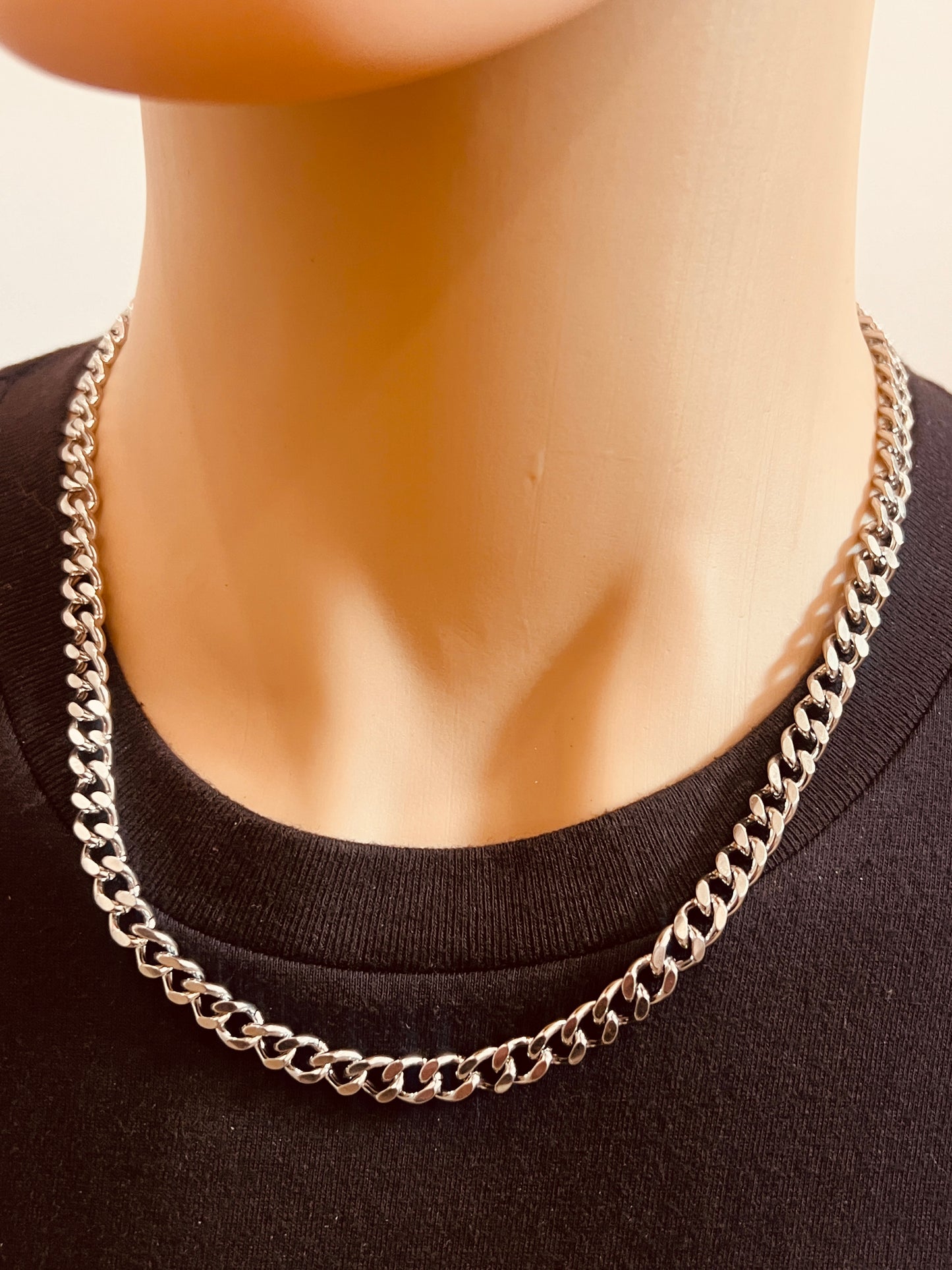 Stainless Steel 6mm Curb Chain | Bold Statement Piece