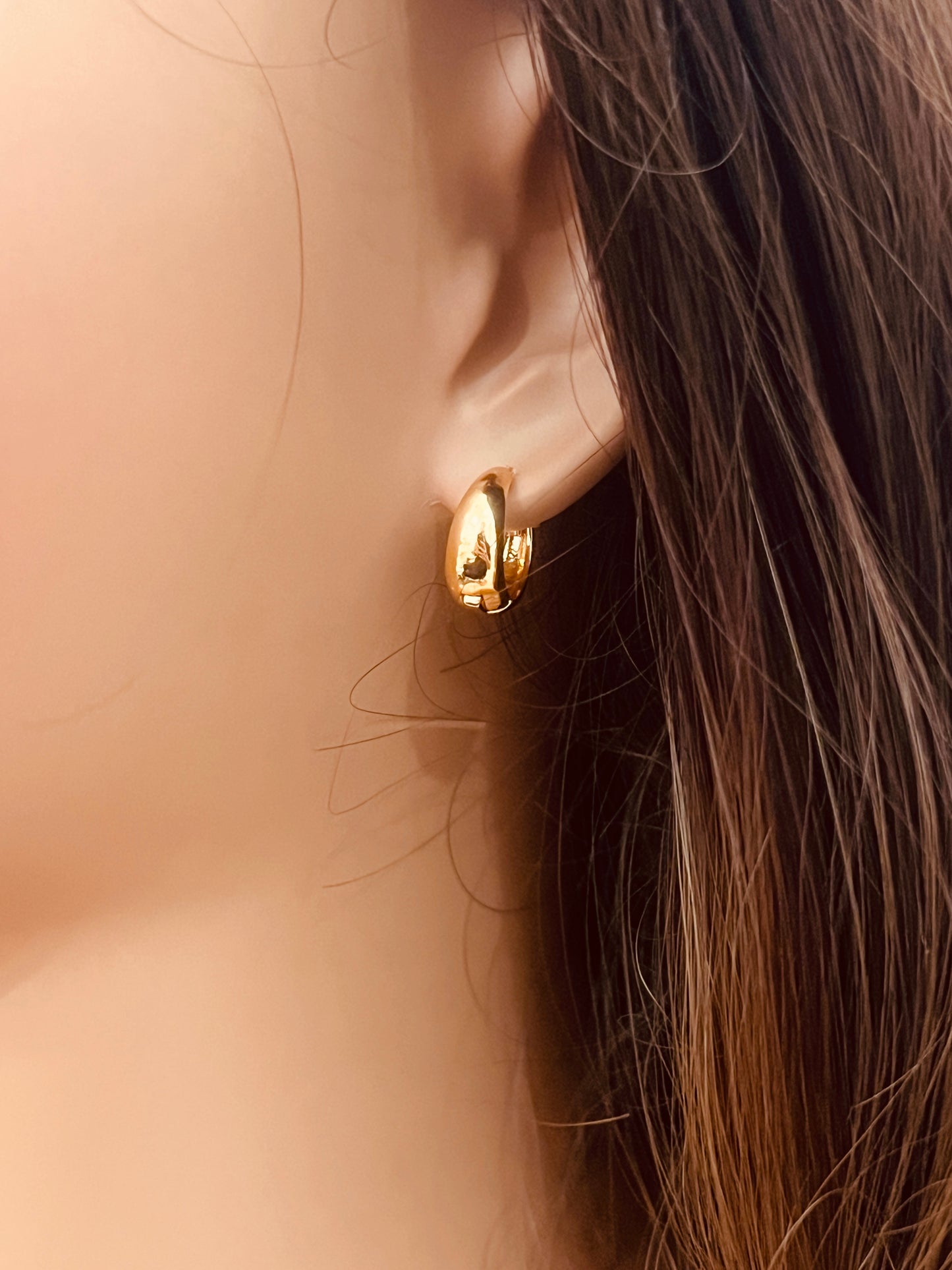 Gold Filled 13mm Hoops | Bold 5mm Width | Everyday Pair