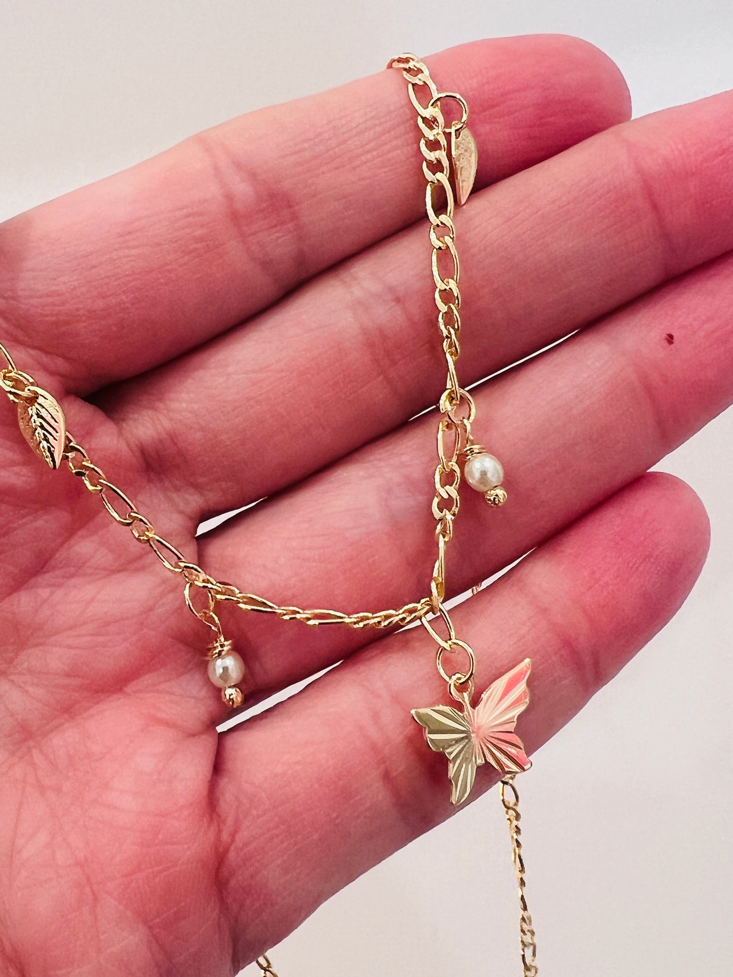 Gold Filled Butterfly Charm Necklace | Dainty Everyday Layering Piece