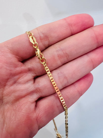 18KT Gold Filled Necklaces, Gold Filled Multi Charm Necklace | 18" Meaningful Chain by HAUS OF MONOGRAM