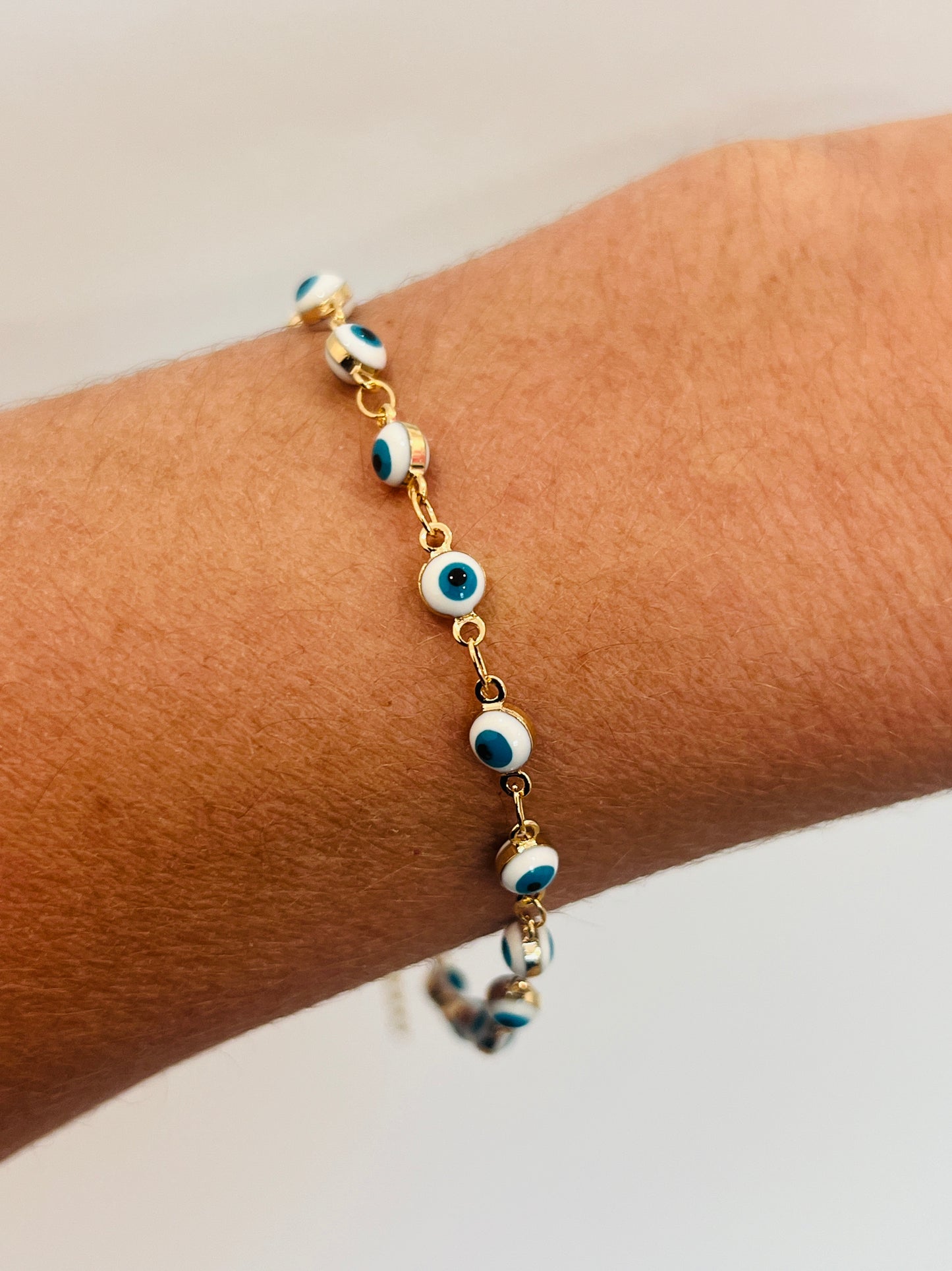 Gold Filled Evil Eye Bracelet | Dainty Gold Bracelet