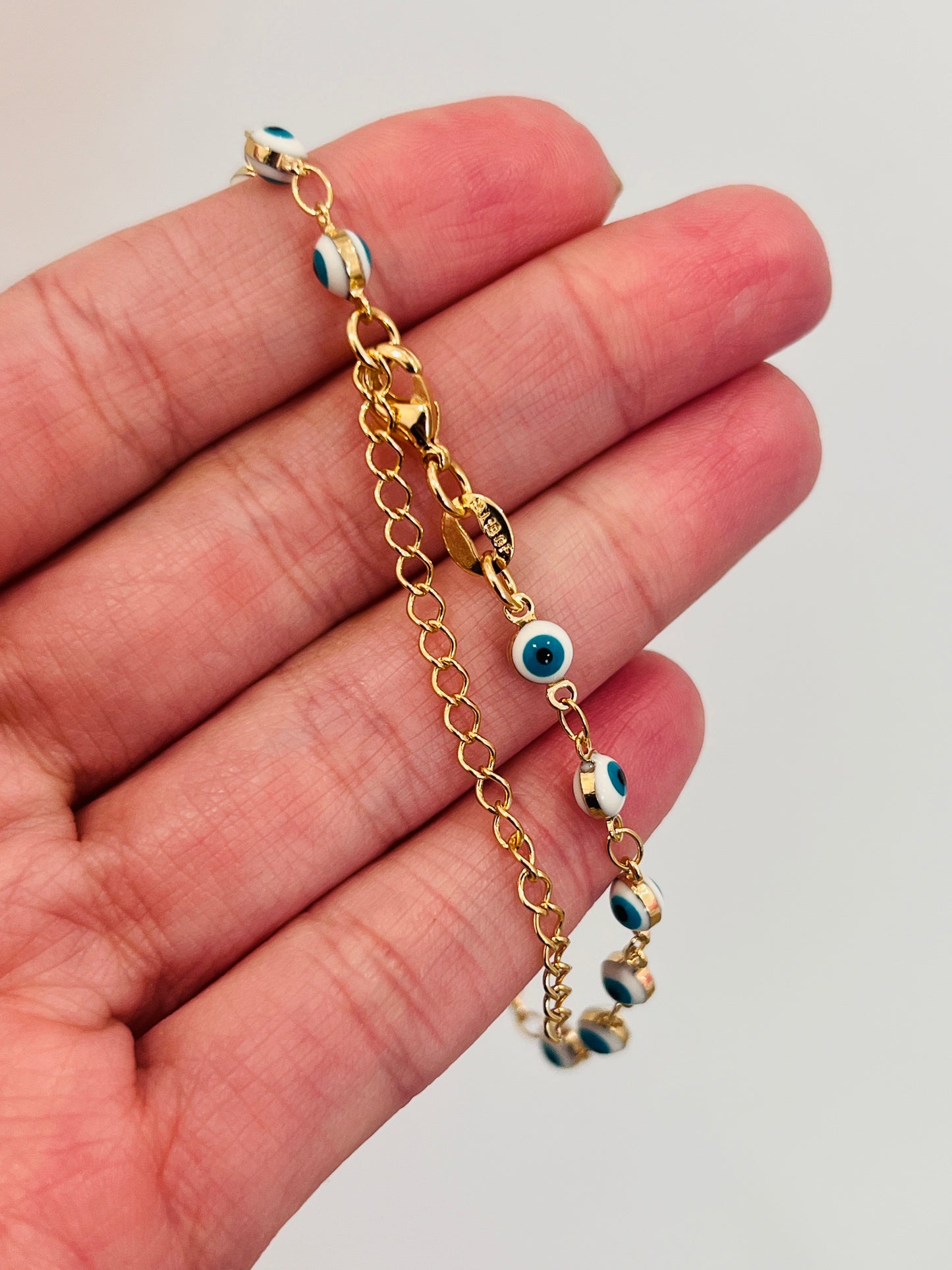 Gold Filled Evil Eye Bracelet | Dainty Gold Bracelet