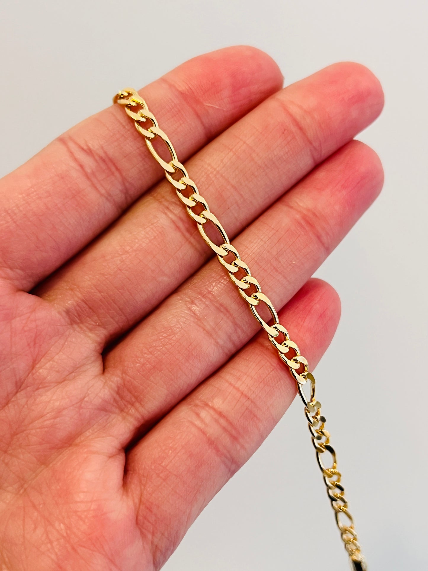 Gold Filled Figaro Bracelet | 4mm Various Sizes