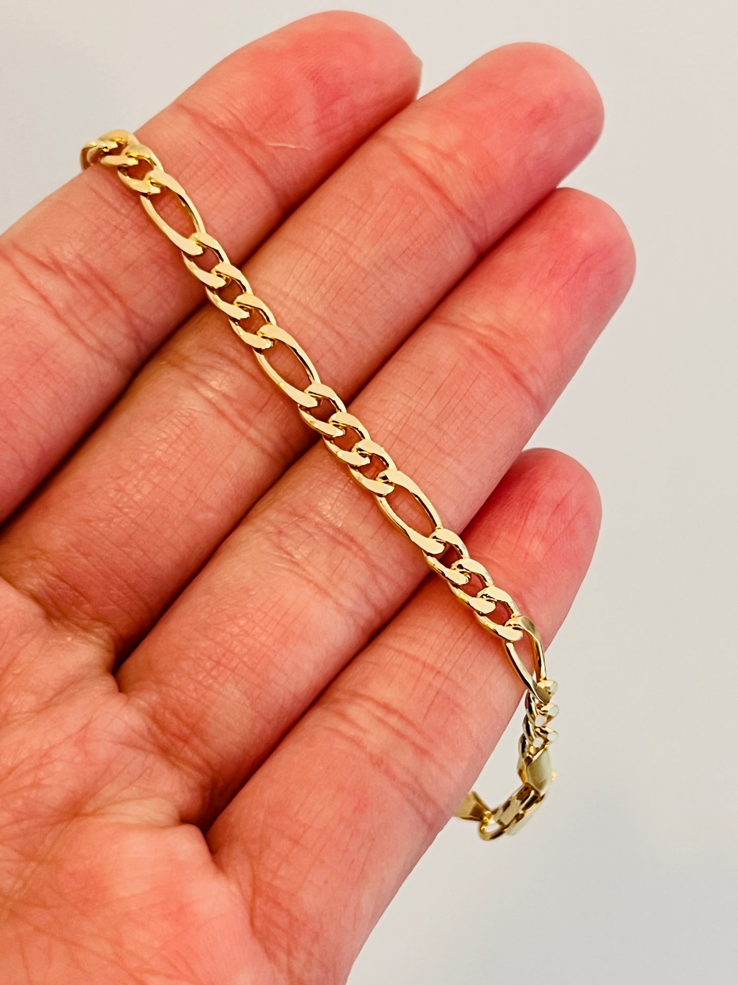 Gold Filled Figaro Bracelet | 4mm Various Sizes