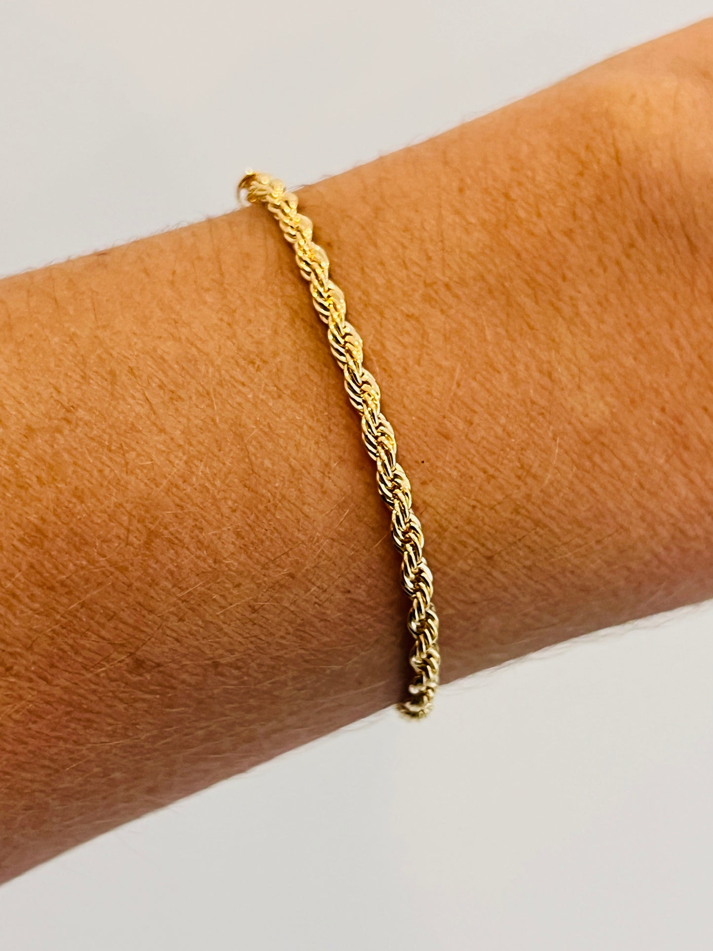 Gold Filled 3mm Rope Bracelet