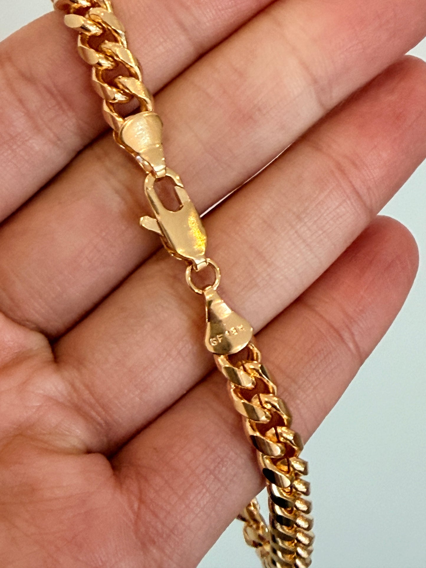 Gold Filled 6mm Curb Bracelet | Statement Piece