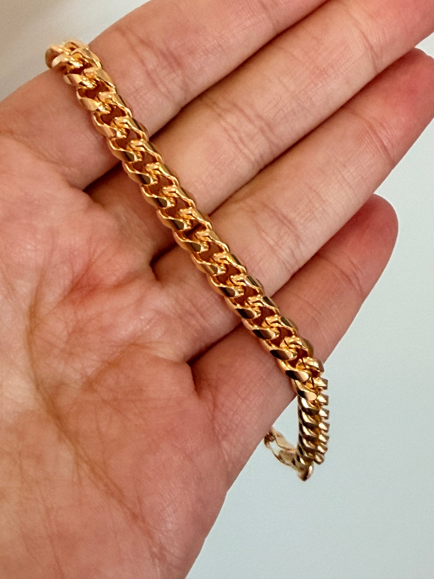 Gold Filled 6mm Curb Bracelet | Statement Piece