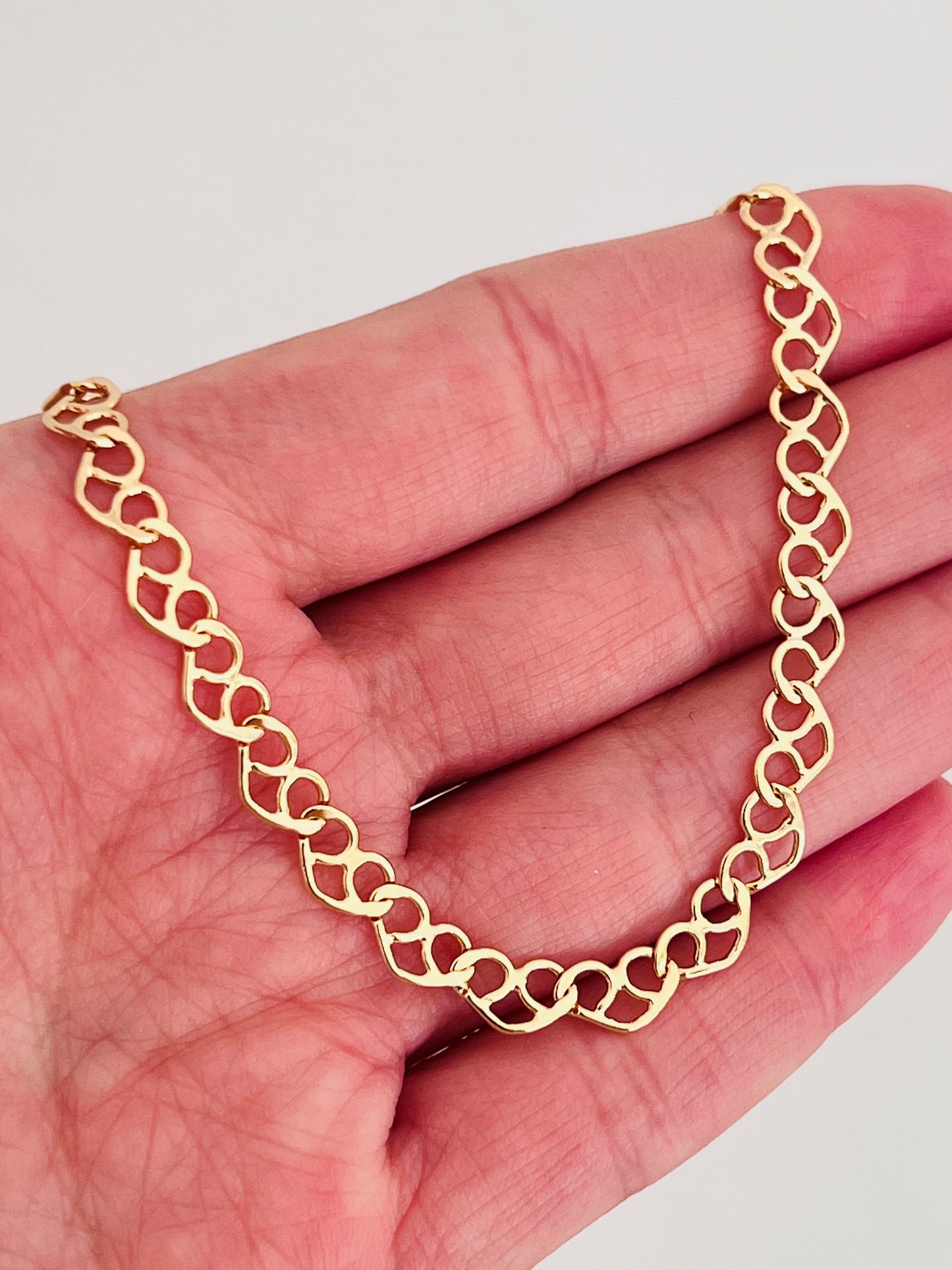 Gold Filled 5mm Heart Bracelet | Statement Gold Jewelry