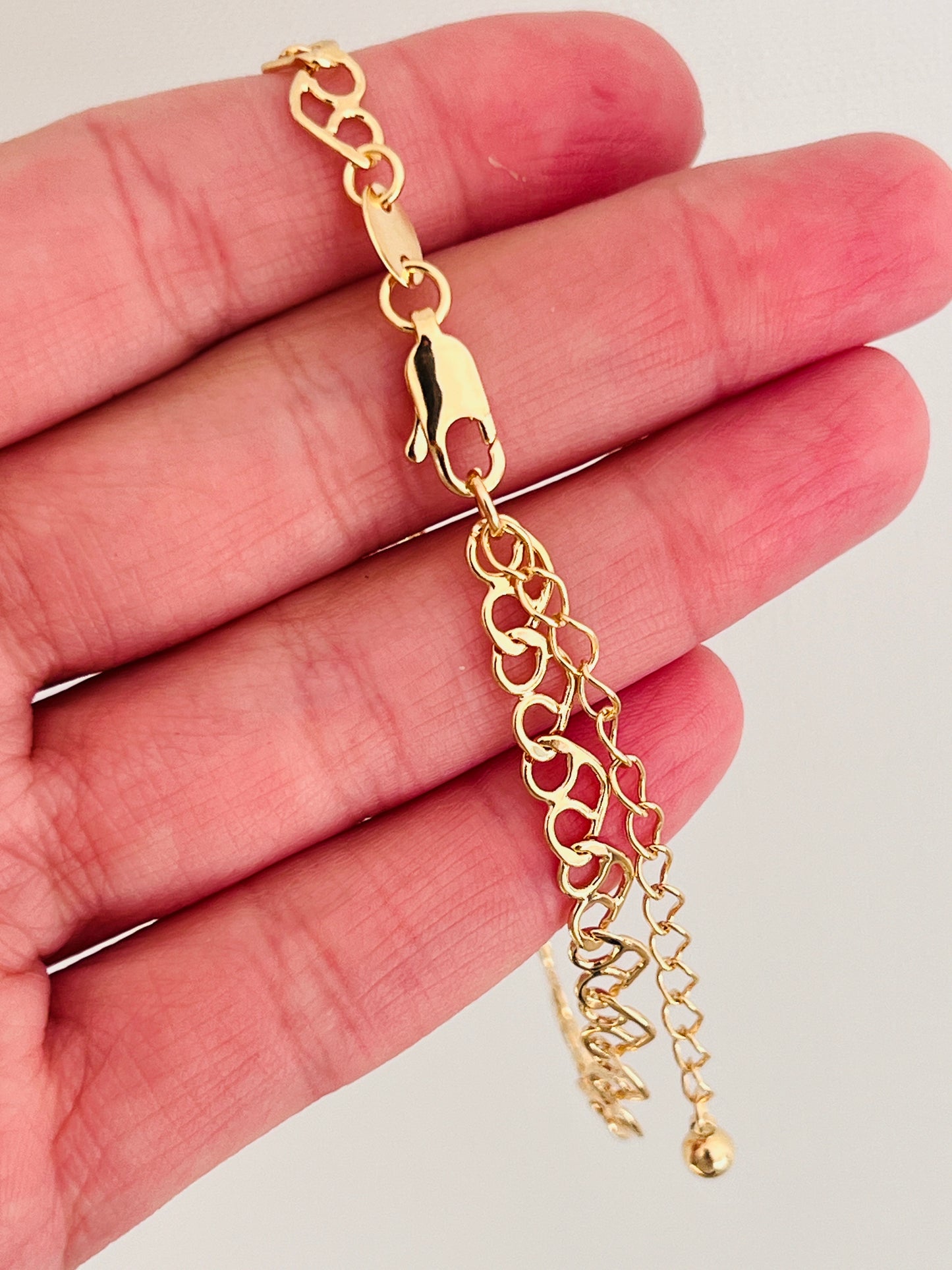 Gold Filled 5mm Heart Bracelet | Statement Gold Jewelry