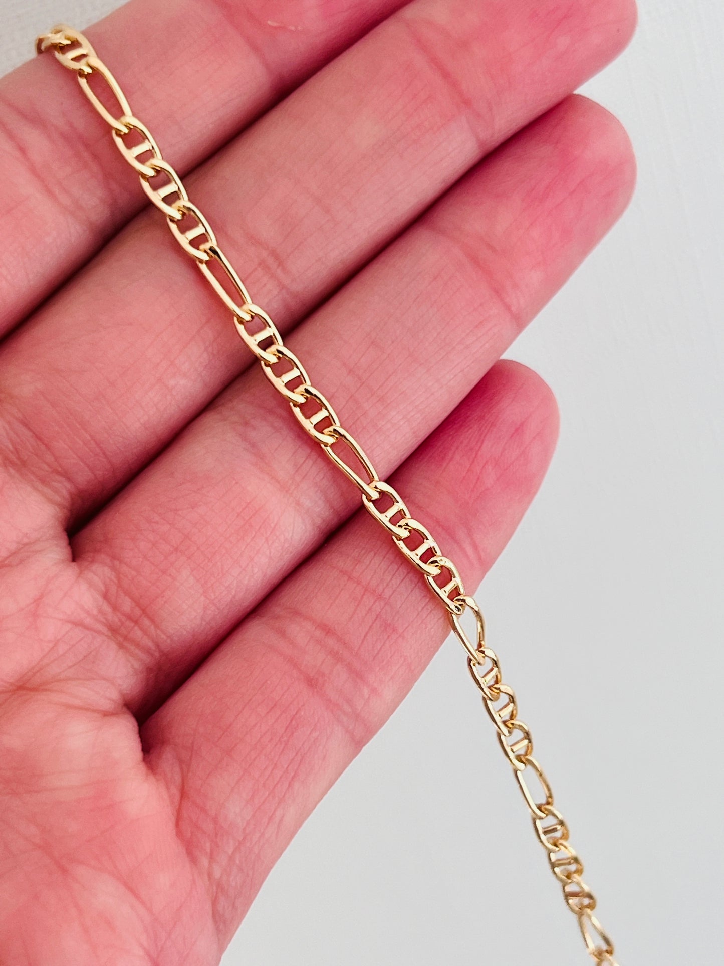 Gold Filled 2.5mm Mariner Bracelet | Everyday Gold Chain