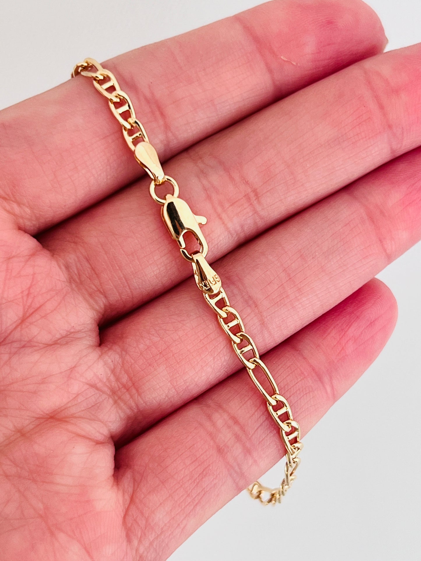 Gold Filled 2.5mm Mariner Bracelet | Everyday Gold Chain