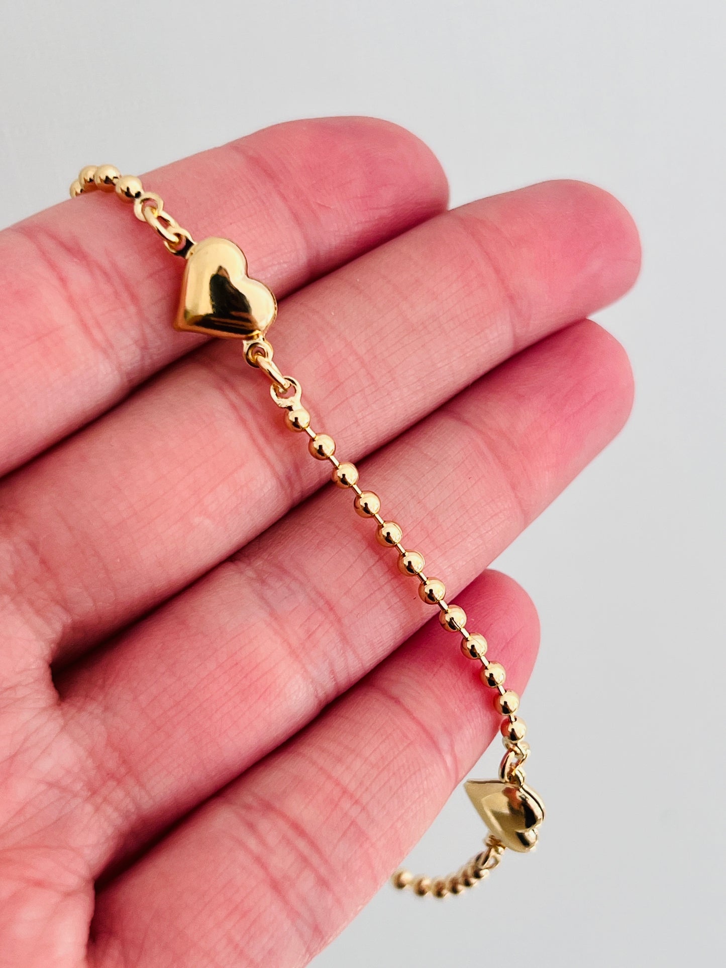 Gold Filled Heart Bracelet | Dainty Gold Jewelry