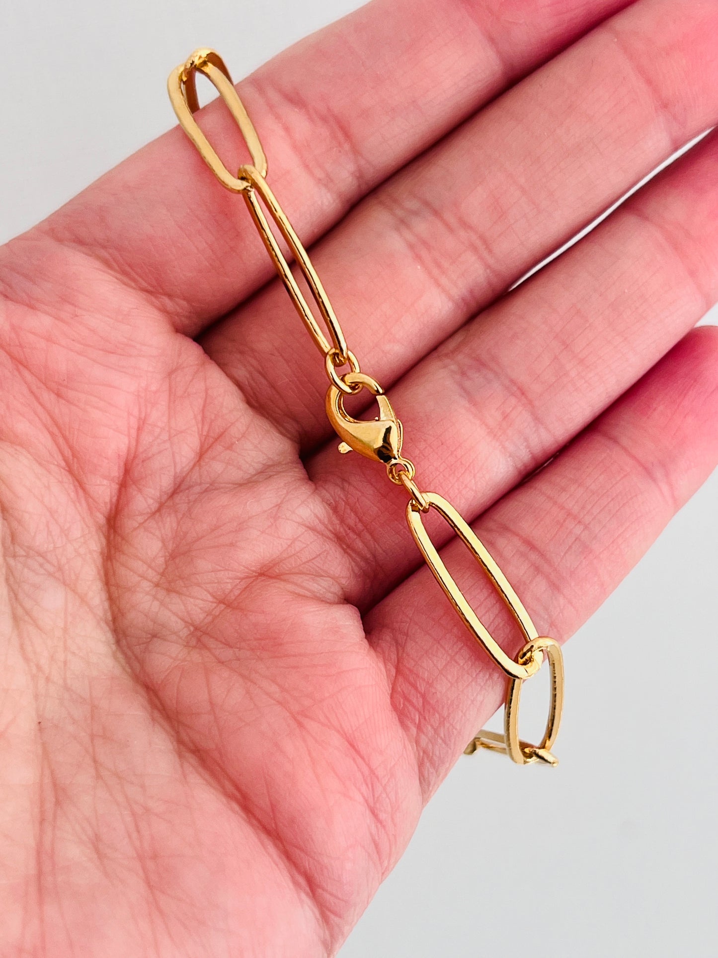 Gold Filled 6mm Oval Paperclip Bracelet | Bold Links