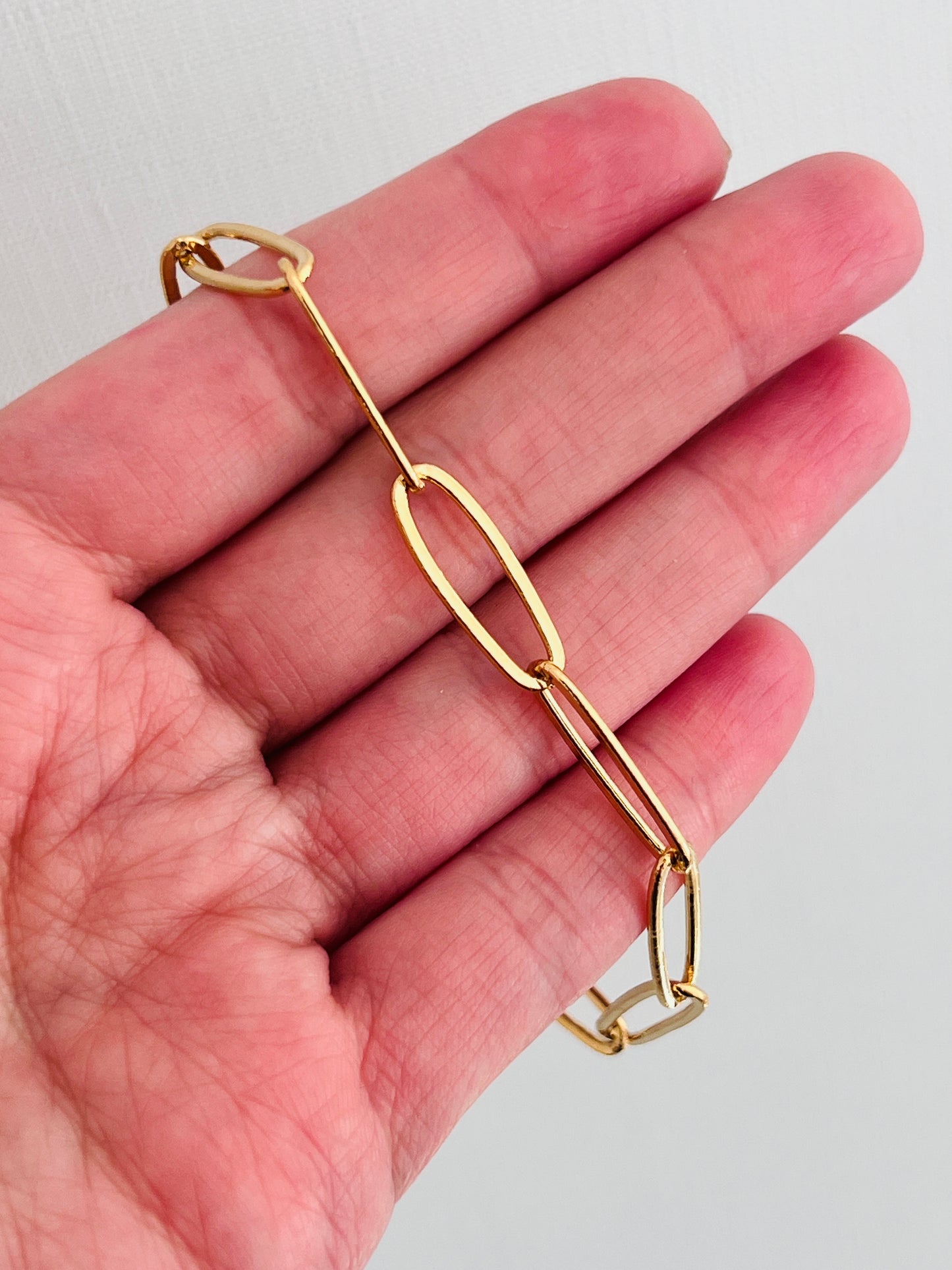 Gold Filled 6mm Oval Paperclip Bracelet | Bold Links