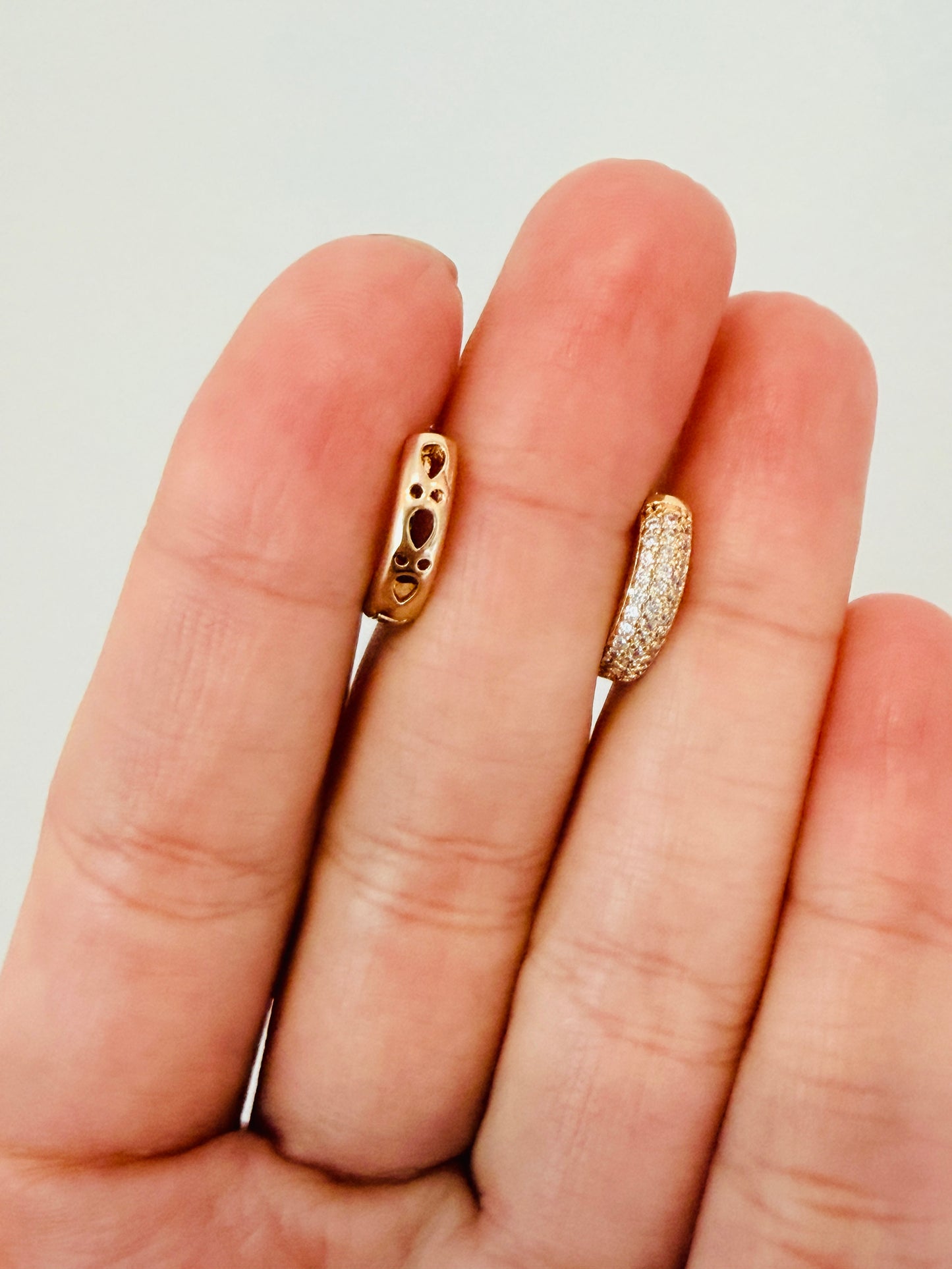 Gold Filled 12mm Mini Micro Pave CZ Hoops | Small 18kt Waterproof Earrings