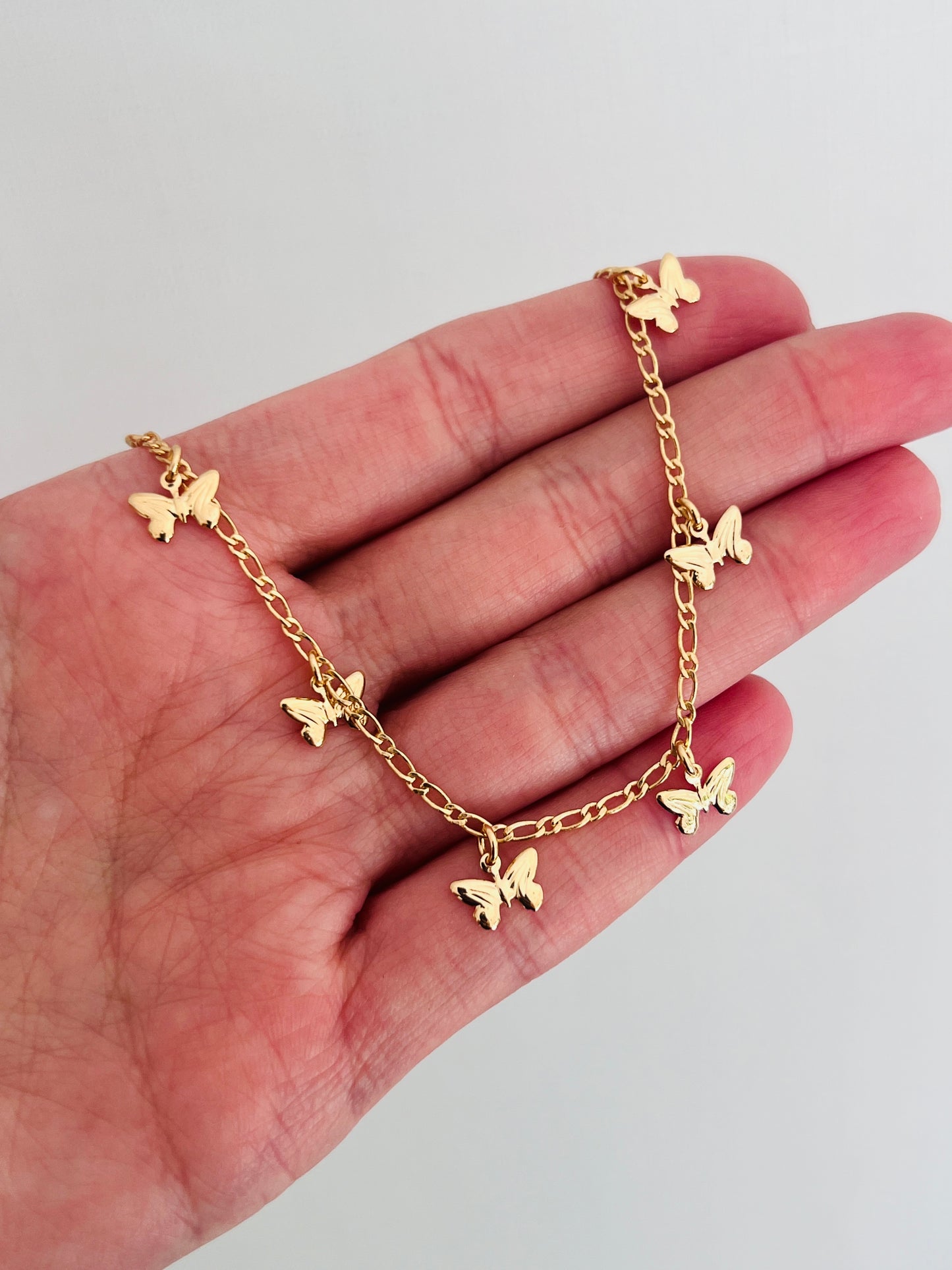 Gold Filled Butterfly Bracelet | 4mm Dainty Wrist Accent