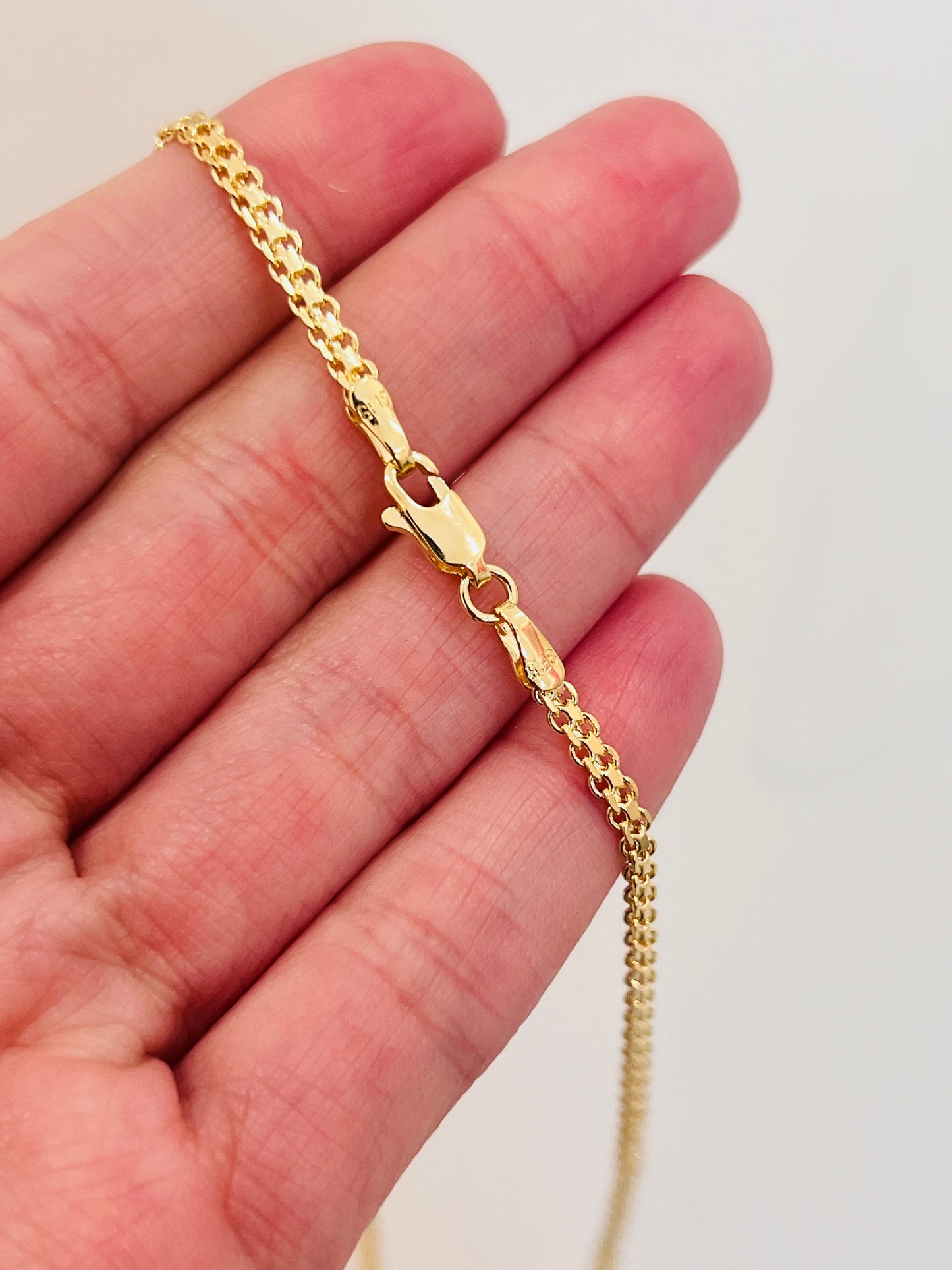 Gold Filled 2.5mm Woven Mesh Necklace | Delicate Textured Chain Jewelry