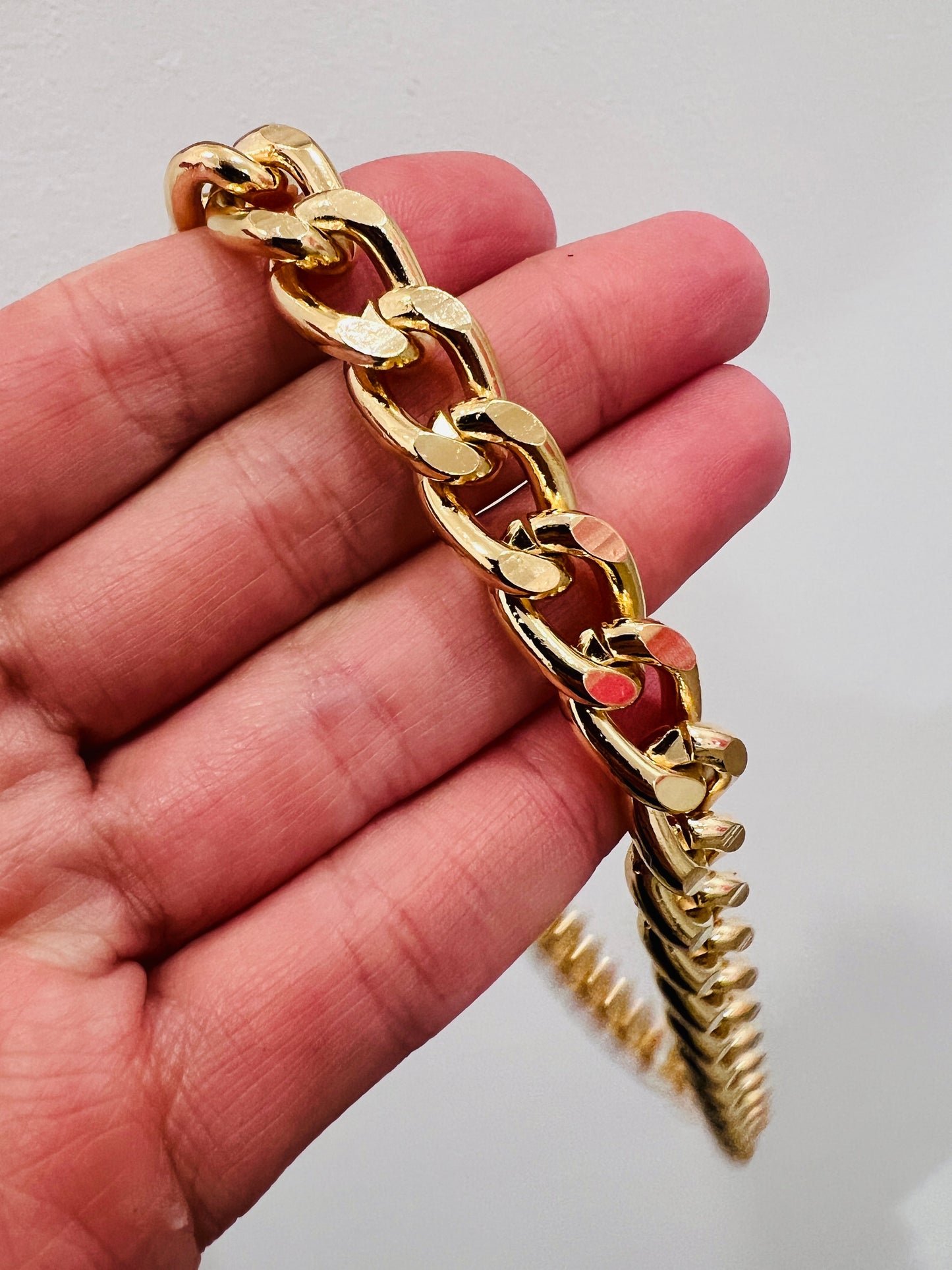 Gold Filled 10mm Curb Chain Necklace | Bold Statement Piece