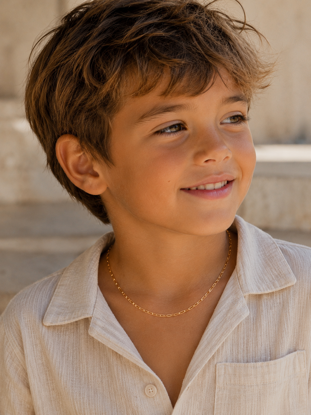 Gold Filled 1.8mm Paperclip Necklace | Unisex Chain