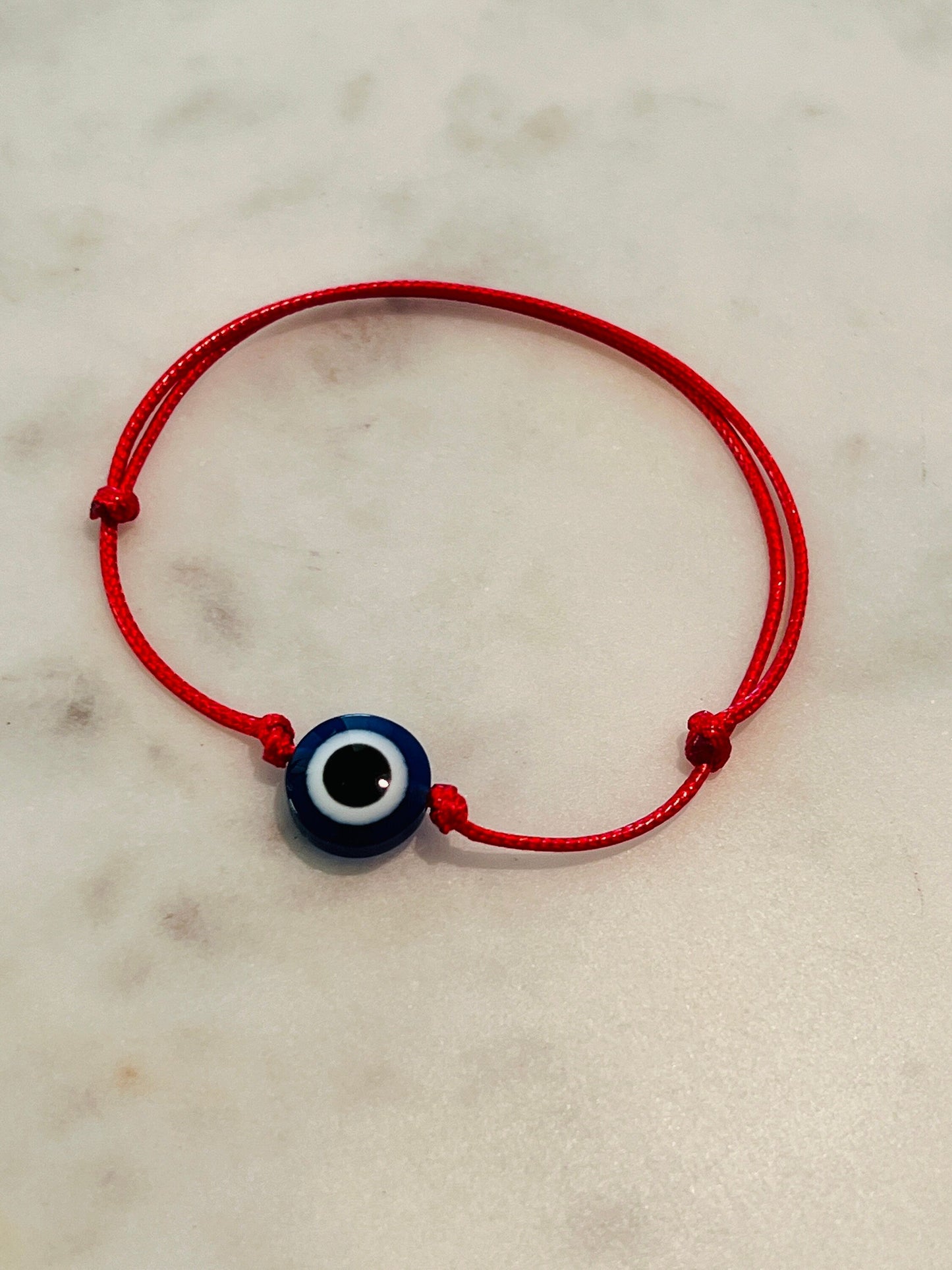 Evil Eye Macrame Bracelet | Adjustable Protection Bracelet by HAUS OF MONOGRAM - Bracelets, , HOM-REDSTRINGMACRAME