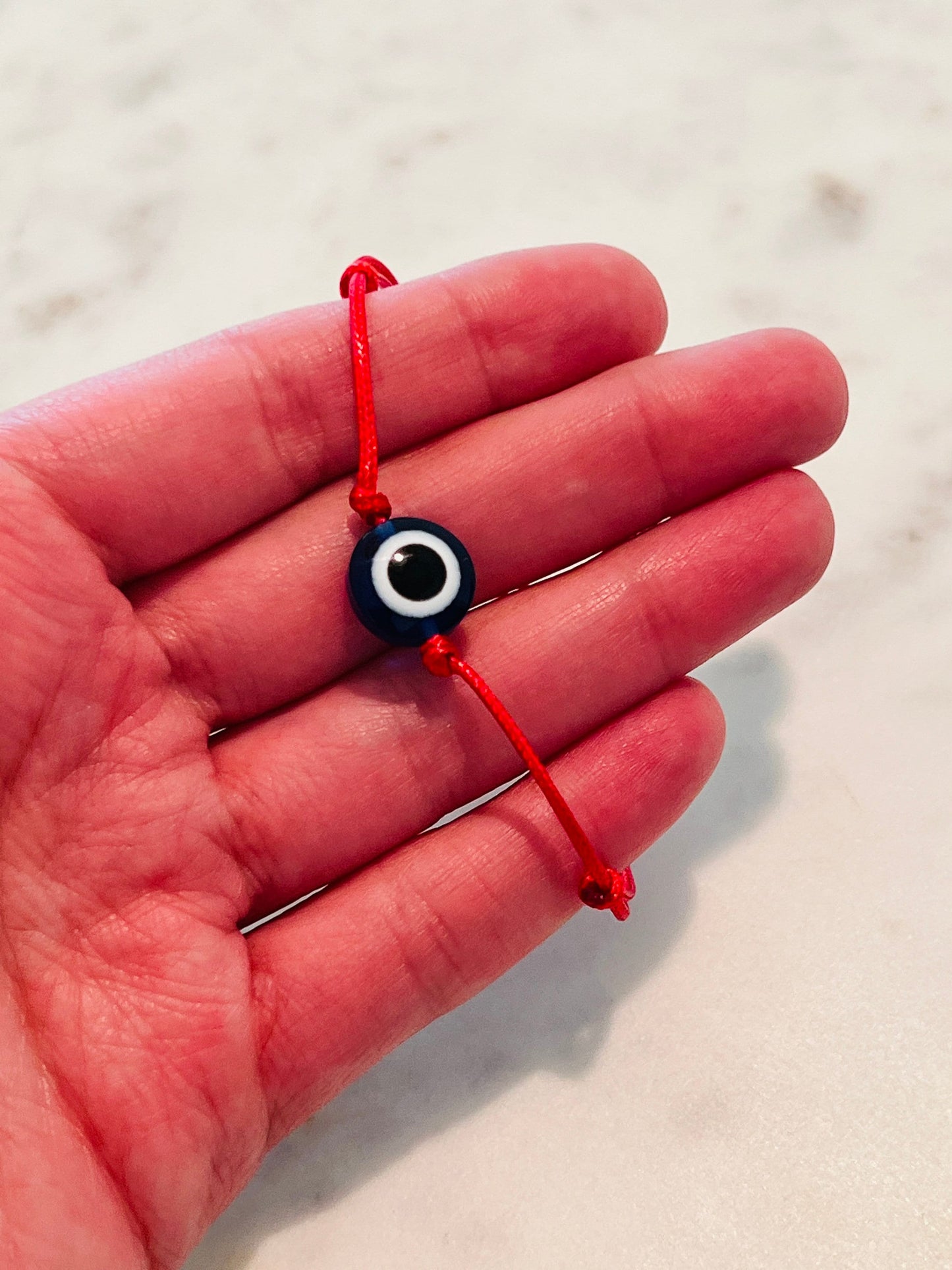 Evil Eye Macrame Bracelet | Adjustable Protection Bracelet by HAUS OF MONOGRAM - Bracelets, , HOM-REDSTRINGMACRAME