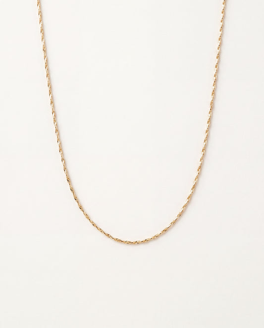 18KT Gold Filled Necklaces, Gold Filled 0.5mm Link Necklace | Ultra Fine Gold Chain Necklace by HAUS OF MONOGRAM