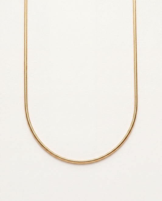 18KT Gold Filled Necklaces, Gold Filled 0.5mm Snake Chain Necklace | Dainty 18K Gold-Filled Jewelry – 14" to 20" by HAUS O...