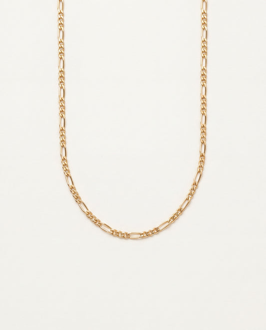 18KT Gold Filled Men's Chains, Gold Filled 0.9mm Figaro Chain | Dainty Layering Necklace by HAUS OF MONOGRAM