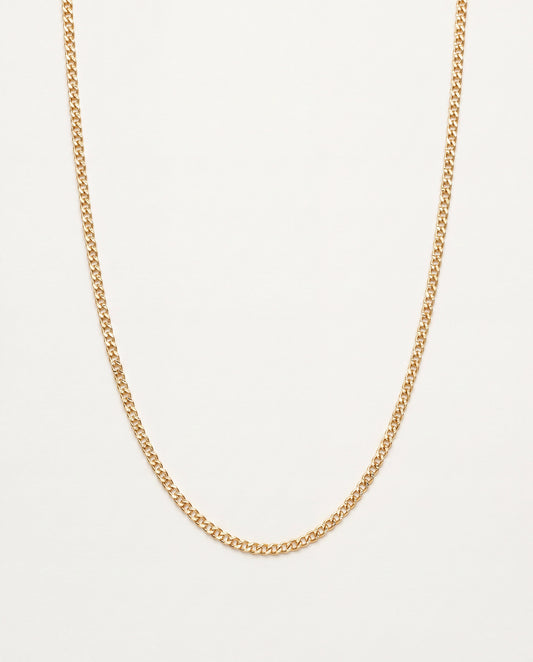 18KT Gold Filled Men's Chains, Gold Filled 1.5mm Curb Chain | 18"–24" | Everyday Essential by HAUS OF MONOGRAM