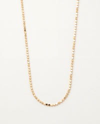 Gold Filled Flat Ball Necklace | Flat Bead Chain in 1.5mm & 2mm