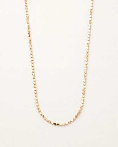 18KT Gold Filled Necklaces, Gold Filled 1.5mm Flat Ball Necklace | Minimal Gold Layering Chain by HAUS OF MONOGRAM