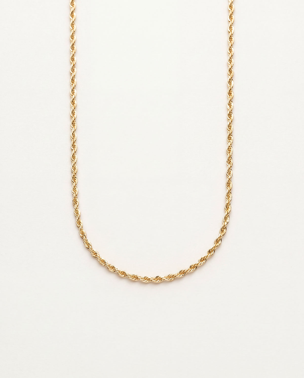 18KT Gold Filled Men's Chains, Gold Filled 1.5mm Rope Chain | Classic Twist for Everyday Shine by HAUS OF MONOGRAM