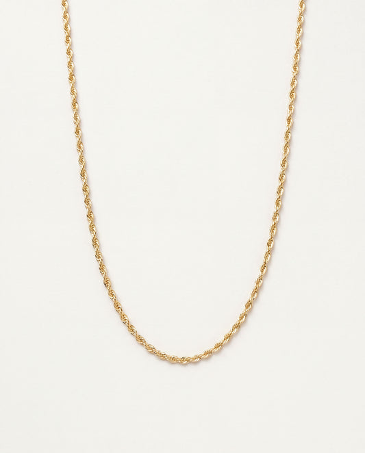 18KT Gold Filled Necklaces, Gold Filled 1.5mm Rope Necklace | Classic Everyday Shine by HAUS OF MONOGRAM