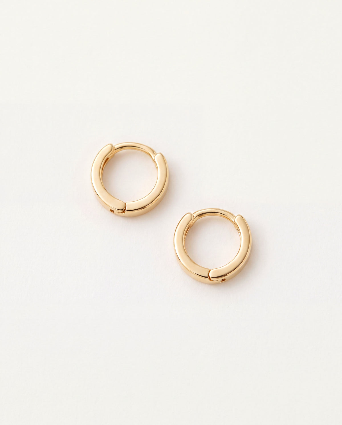 18KT Gold Filled Earrings, Gold Filled 10mm Hoops | Everyday Mini Essentials by HAUS OF MONOGRAM