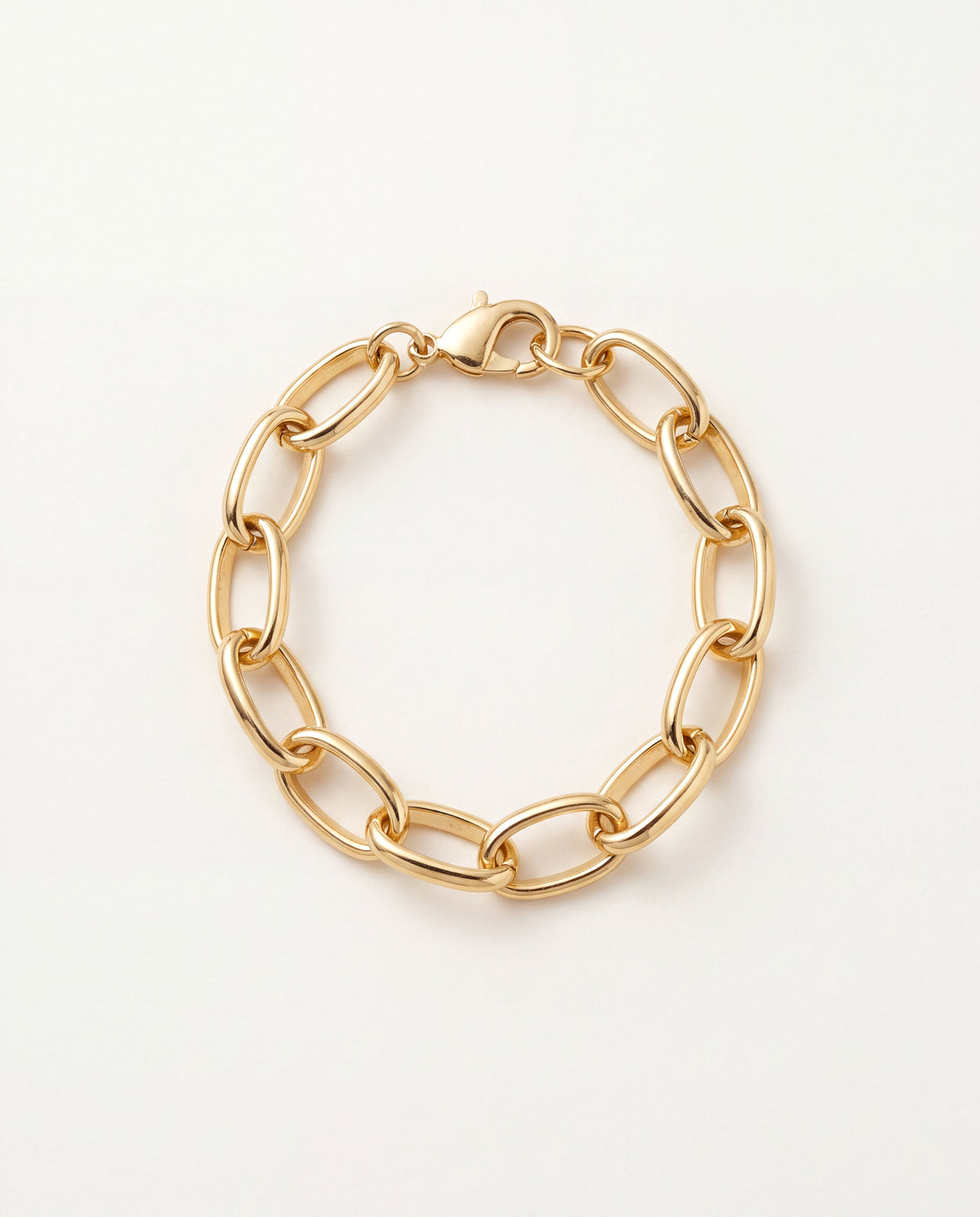 18KT Gold Filled Bracelets, Gold Filled 10mm Paperclip Bracelet | Bold Everyday Staple by HAUS OF MONOGRAM