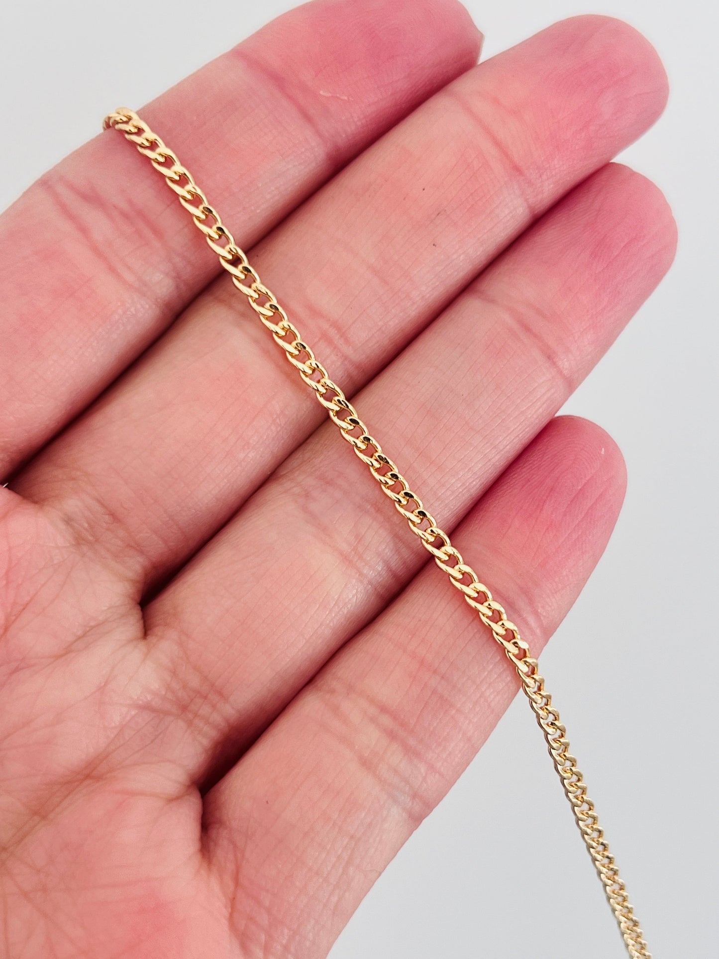 18KT Gold Filled Bracelets, Gold Filled 1.5mm Curb Bracelet | Subtle Shine, Everyday Style by HAUS OF MONOGRAM