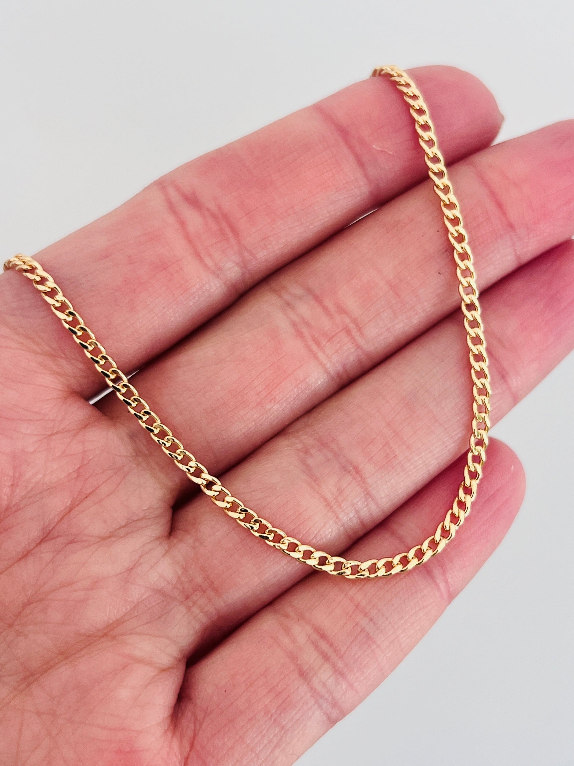 18KT Gold Filled Bracelets, Gold Filled 1.5mm Curb Bracelet | Subtle Shine, Everyday Style by HAUS OF MONOGRAM