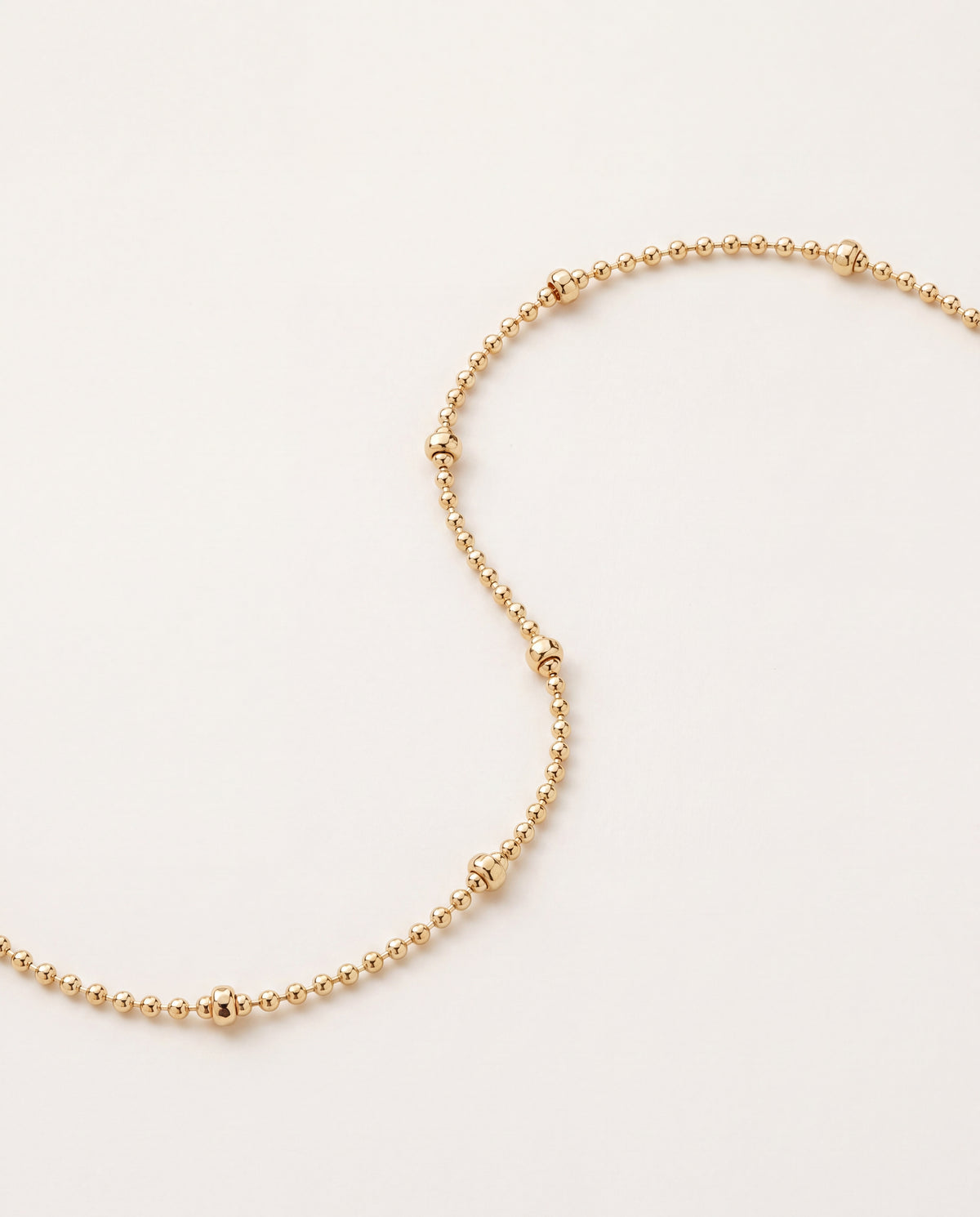 18KT Gold Filled Anklets, Gold Filled 1mm Ball Chain Anklet | Minimalist Everyday Elegance by HAUS OF MONOGRAM