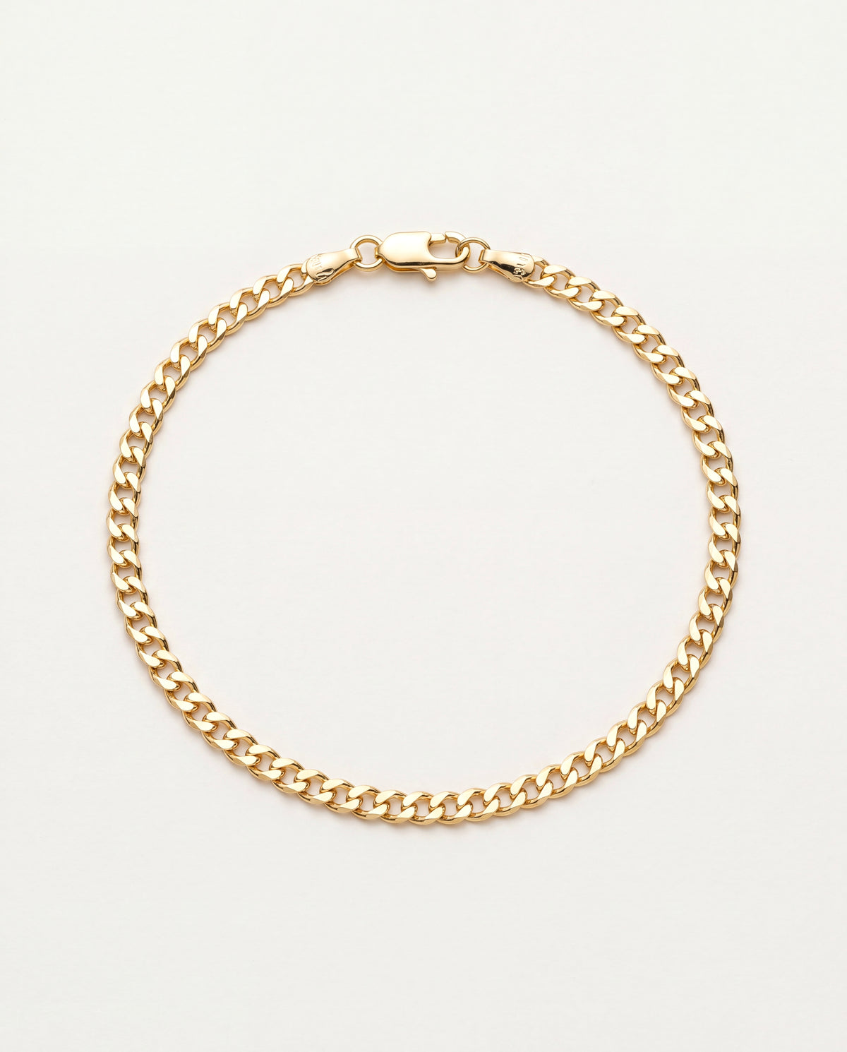 18KT Gold Filled Anklets, Gold Filled 2.5mm Curb Anklet | Classic 18K Gold Chain, 10" Length by HAUS OF MONOGRAM