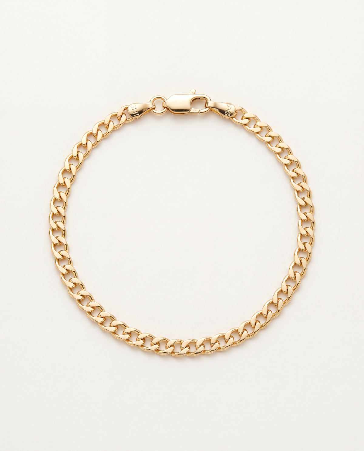 18KT Gold Filled Anklets, Gold Filled 2.5mm Curb Anklet | Classic 18K Gold Chain, 10" Length by HAUS OF MONOGRAM