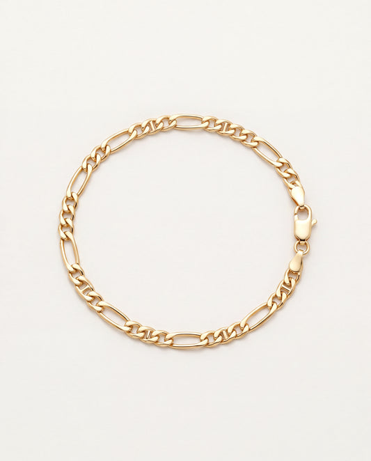 18KT Gold Filled Bracelets, Gold Filled 2.5mm Mariner Bracelet | Everyday Gold Chain by HAUS OF MONOGRAM