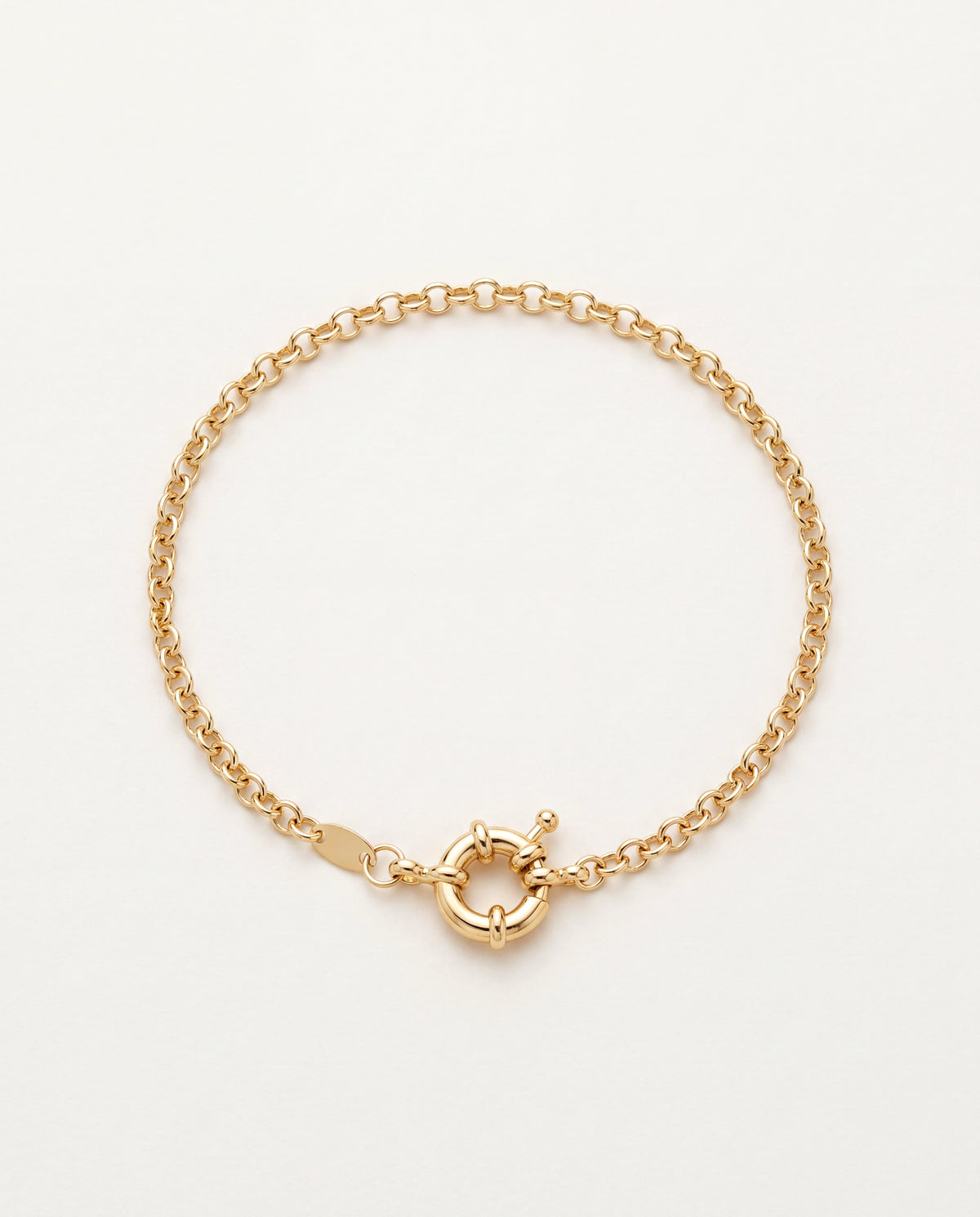 18KT Gold Filled Bracelets, Gold Filled 2mm Cable Bracelet | Minimalist Gold Jewelry by HAUS OF MONOGRAM