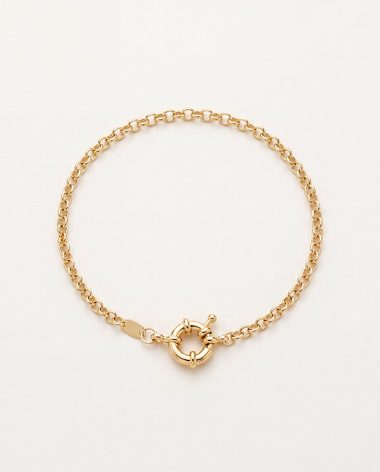 18KT Gold Filled Bracelets, Gold Filled 2mm Cable Bracelet | Minimalist Gold Jewelry by HAUS OF MONOGRAM