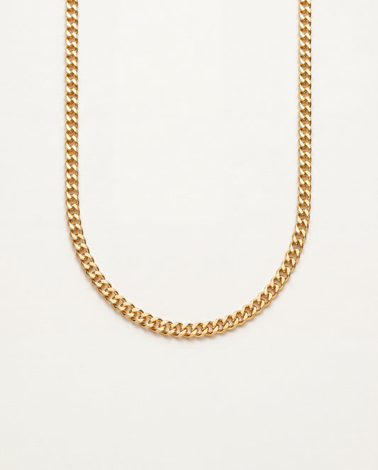 18KT Gold Filled Necklaces, Gold Filled 2mm Curb Chain | 14"–30" | Dainty Necklace by HAUS OF MONOGRAM