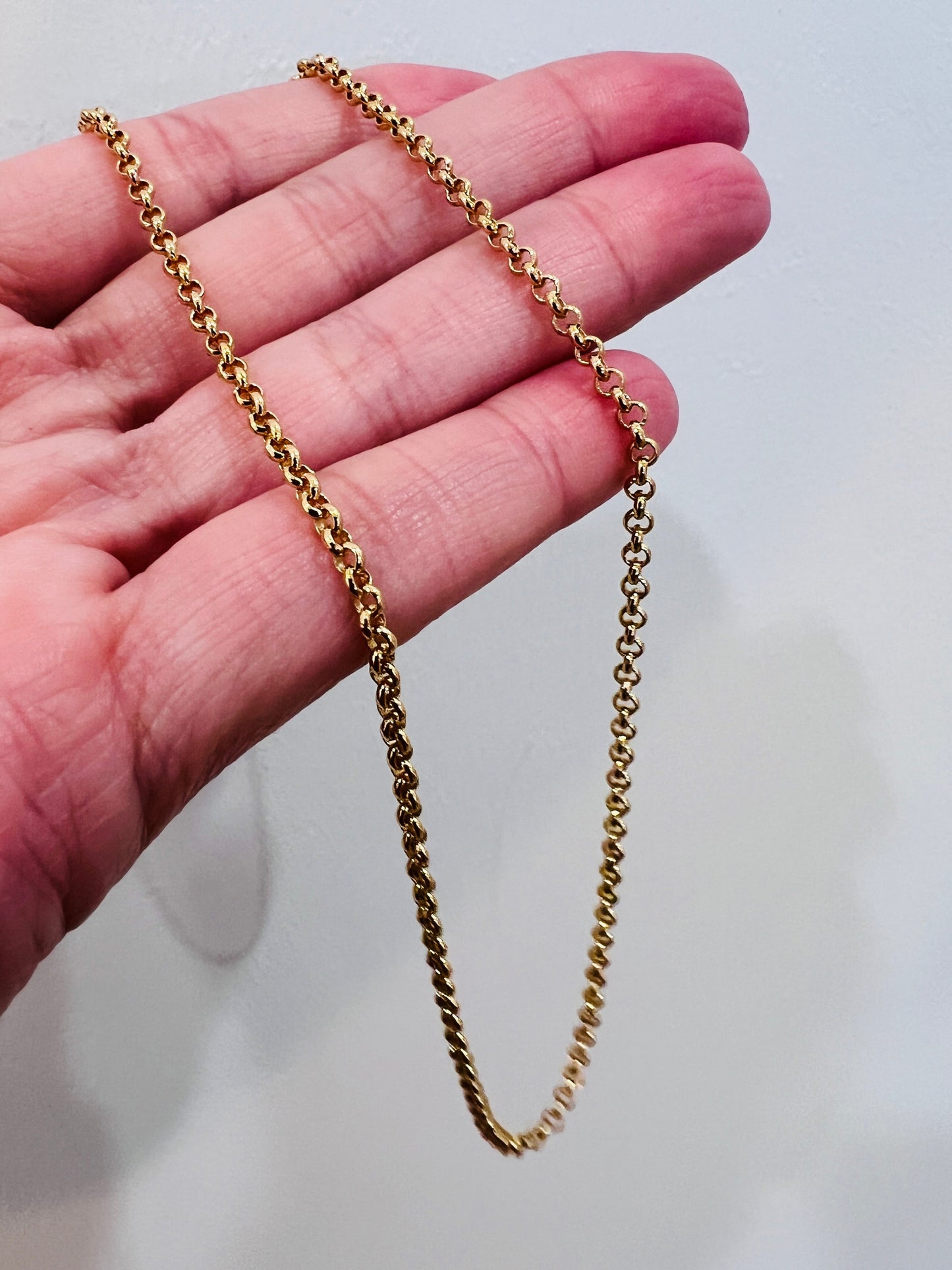 18KT Gold Filled Necklaces, Gold Filled 2mm Rolo Necklace | Everyday Elegance by HAUS OF MONOGRAM